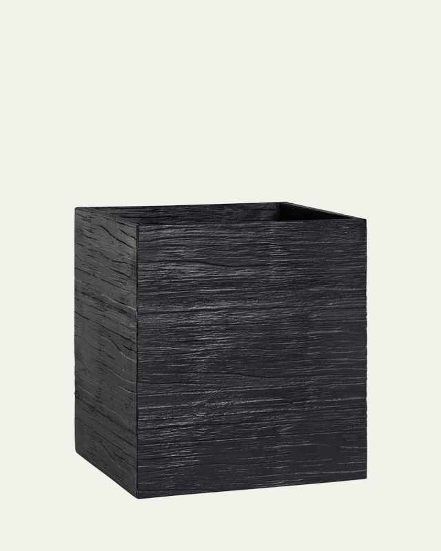 Shou Sugi Ban Resin Wastebasket